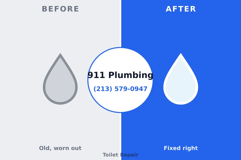 Before and after: plumbing company Temple Hills, MD